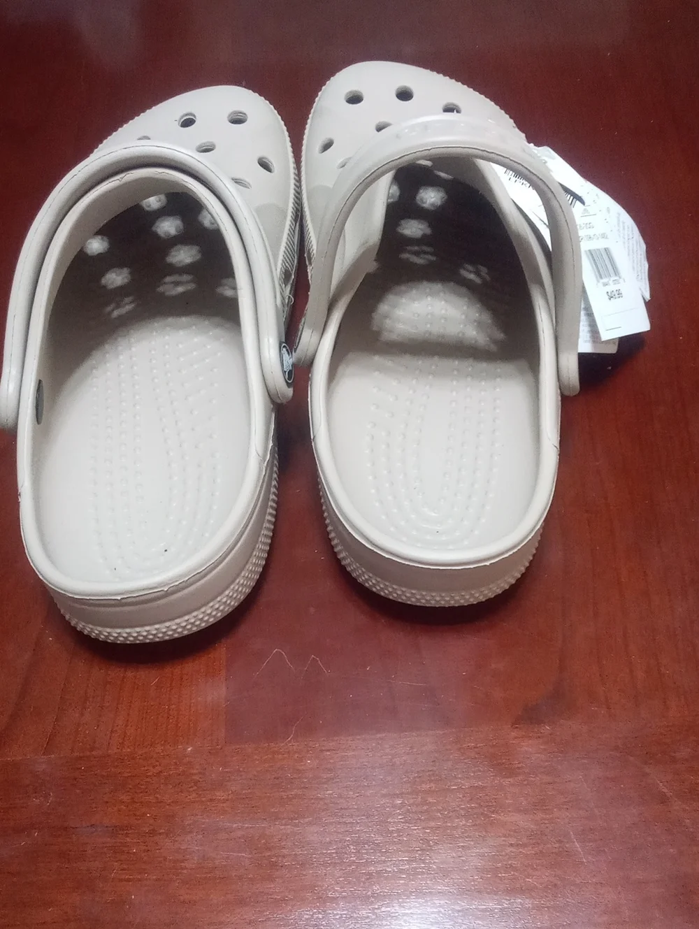 Crocs Unisex Classic Clog  Women 6 Mens 8 Beige NWT $49.99